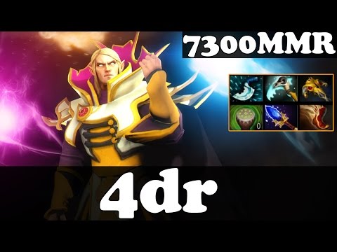 Dota 2 - 4dr 7300 MMR Plays Invoker vol 8 - Ranked Match Gameplay