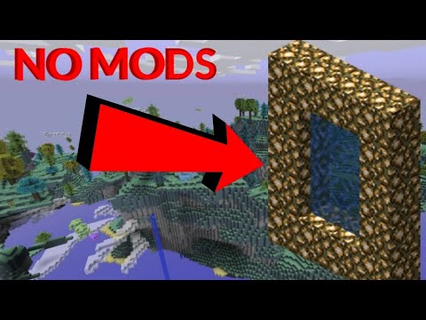 HOW TO MAKE A AETHER PORTAL IN MCPE!!!! 100% REAL (NO MODS) | (SECRET)