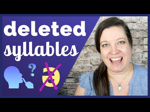 Dropped Sounds & Deleted Syllables - Why Entire Syllables Disappear from Words in American English