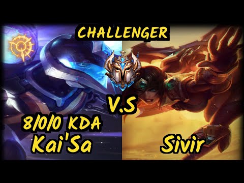 MRDS Nixerino (KAI'SA) vs SIVIR - 8/0/0 KDA BOTTOM ADC CHALLENGER GAMEPLAY - EUW