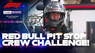 Craig Slater tries out for Red Bull's pit crew! | Formula 1 2025