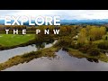 Bird’s-eye view of fall colors near Carnation and Fall City