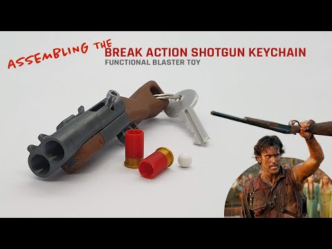 Assembling the Break Action Shotgun Keychain toy — Mini BB Blaster!