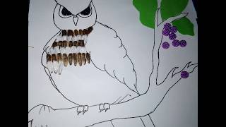 680+ Gambar Sketsa Kolase Burung Hantu Gratis Terbaik