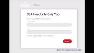 EBA ÖĞRENCİ Giriş ve Kullanım Videosu