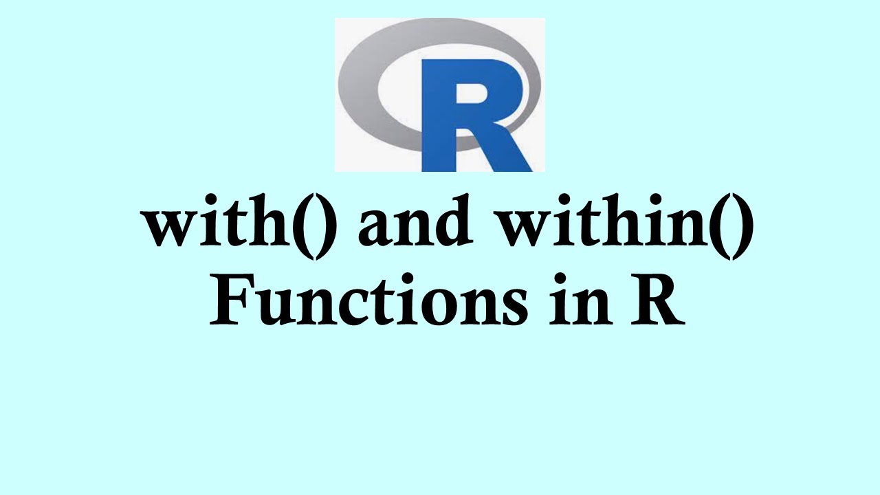 R programming for beginners | with() and within() function in R #rprogramming