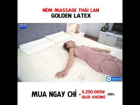 Nệm Cao Su Thiên Nhiên Foam Massage Golden Latex l 0985 730 239