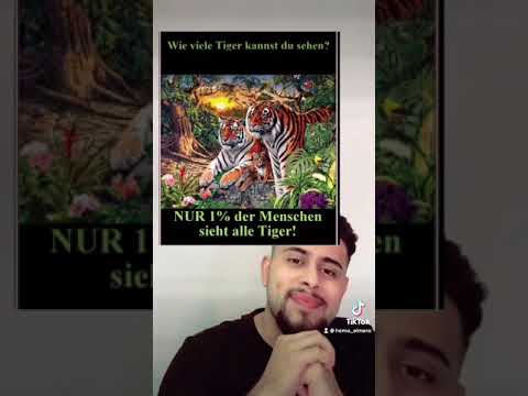 Sehtest, wie viele Tiger siehst du ?