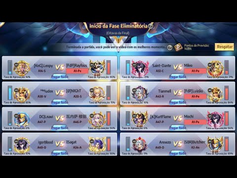 🔴 OITAVAS DE FINAIS DO CAMPEONATO DO JAMIEL  #FiqueEmCasa   -  Saint Seiya : Awakening