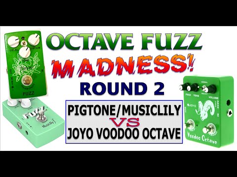 Pigtone/Musiclily vs Joyo Voodoo Octave - Octave Fuzz Madness! Round 2