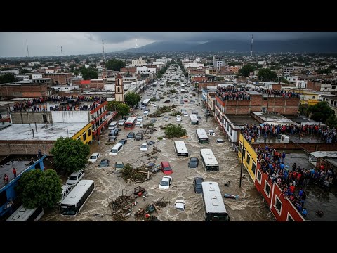 Chaos in Veracruz, Mexico! Tsunami-like flash floods destroy Poza Rica! People, cars, swept away!