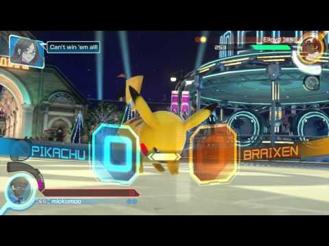 Pokken Tournament Sessions: Pikachu (me) vs Braixen