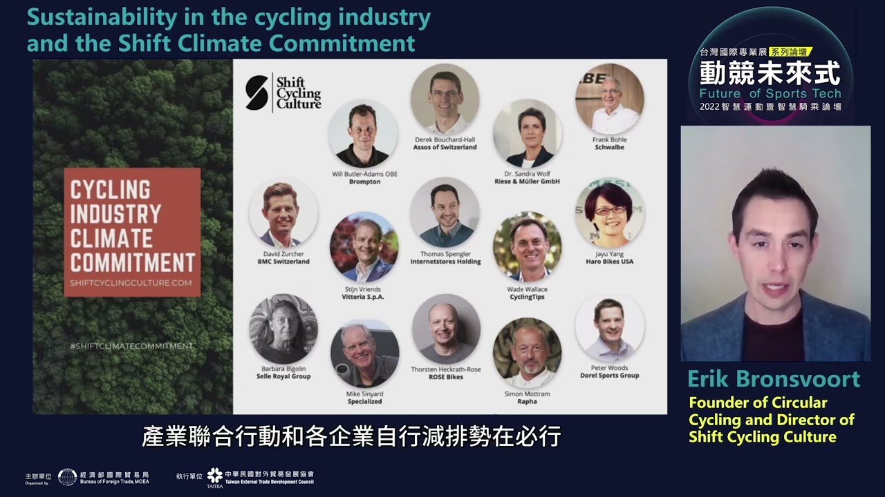 Future of Sports Tech ▎Sustainability in the cycling industry & Shift Climate Commitment