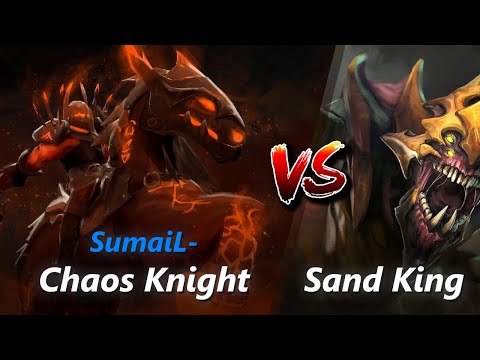 SumaiL- safelane Chaos Knight vs Sand King/Keeper of the Light | First 10 minutes