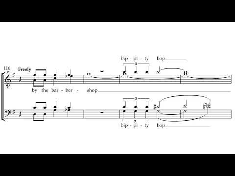 "The Barbershop Song" by Katerina Lomis arr. Jason Fieler (TTBB Barbershop; Score Video)