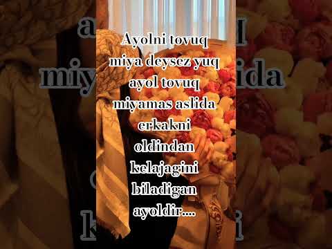 Ayolga quyib bersayiz sezga dunyoga shoh  qeladi sezni......