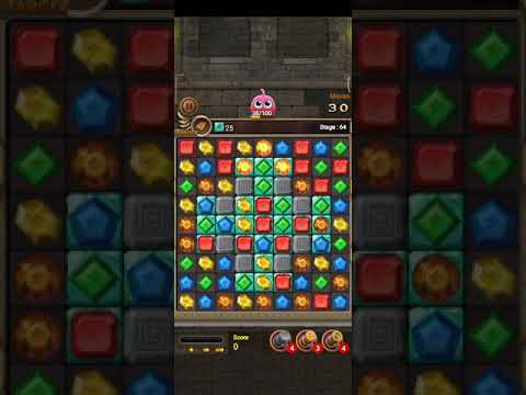 Jewels Temple-Quest 💎 Level 64 ⭐⭐⭐ - 2021 Match 3 Game no Booster 👑 Android Gameplay ✅