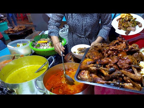 Num Banhjok, Pork Rice, Rice With Pork Organ - Cambodian Street Food @ Boeng Kengkong Market