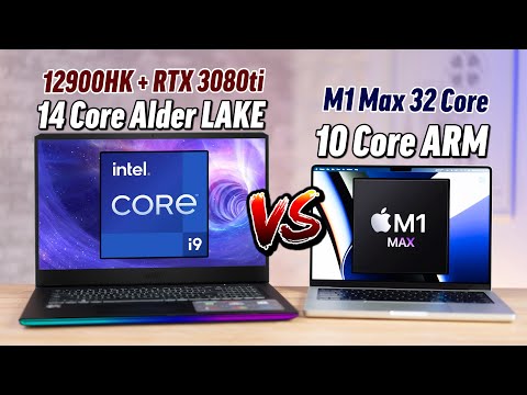 Alder Lake i9 12900HK vs M1 Max - Performance Comparison!