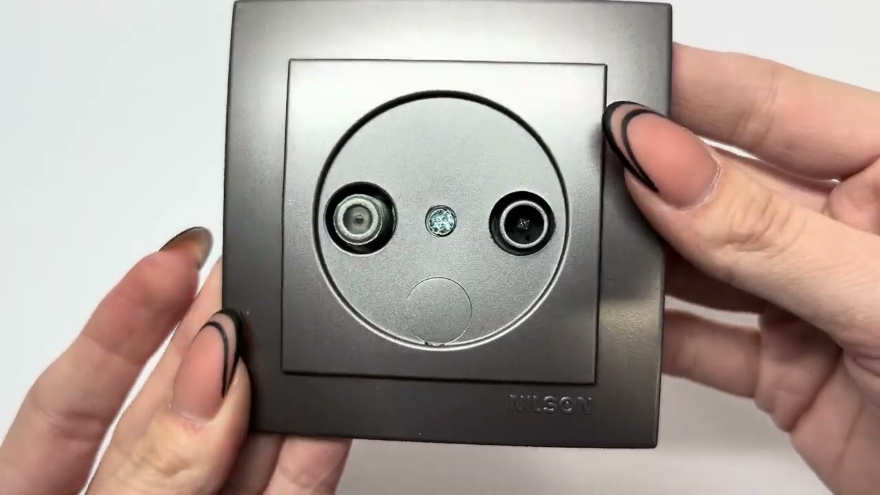 Розетка TV-SAT прохідна NILSON Touran Антрацит 24161036