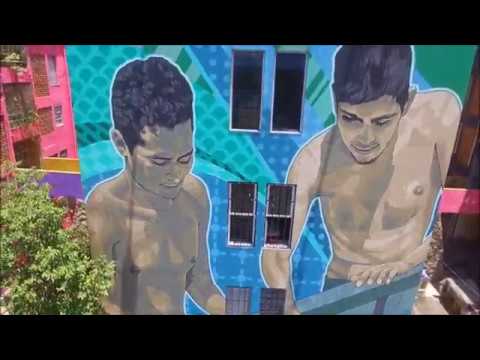Un murale per le vittime della violenza dei narcotrafficanti nel Guerrero
