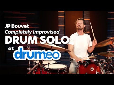 JP BOUVET Drum Solo at Drumeo // Completely Improvised Drum Solo //JPBMethod for Improv Drum Lessons