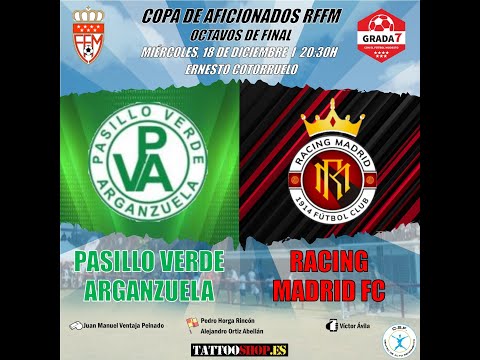 PASILLO VERDE  -0.  RACING MADRID-1.  COPA RFFM.  OCTAVOS DE FINAL.  18-12-2024