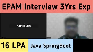 Download the video "EPAM 3 Years Interview Experience | Java Spring Boot"