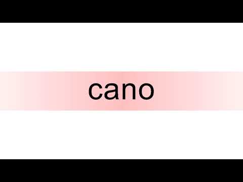 How to pronounce cano