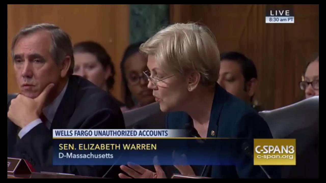 Elizabeth Warren DESTROYS Wells Fargo CEO For Unauthorized Accounts 