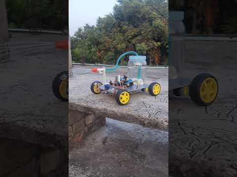 Water-Spraying Firefighter Robot | #arduino #robot