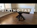 Making a Square Alder Dining Table With Intersecting "X" Base.