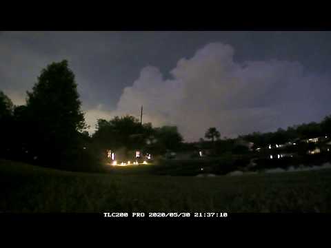 Timelapse - Incredible nighttime lightning storm - May 30th 2020 - Jacksonville FL