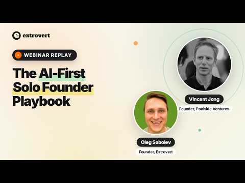 The AI-First Solo Founder Playbook webinar artwork