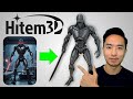 Hitem3D 2D Image To 3D Print Model With Very High Resolution 1536 Pro Vs 1536 Vs 1024 Vs 512