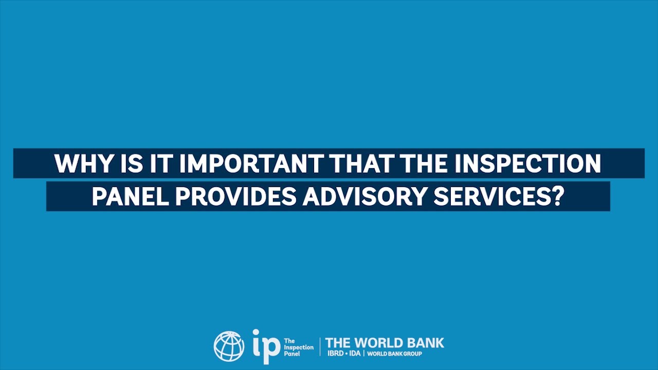 Why is it important that the Inspection Panel provides advisory services?