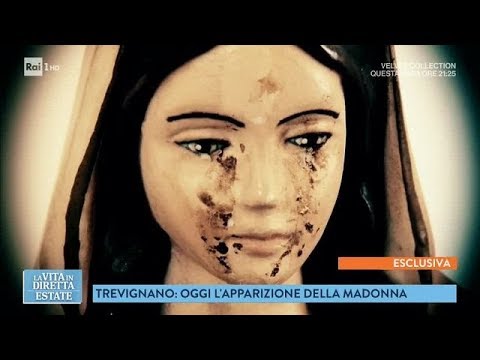 Esclusiva: la Madonna piange sangue a Trevignano - La vita in diretta estate 03/07/2018