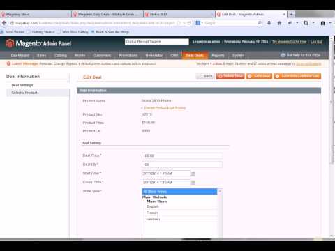 Magento Daily Deals - Multiple Deals - Price Countdown Extension - Free Extension - Magento Connect