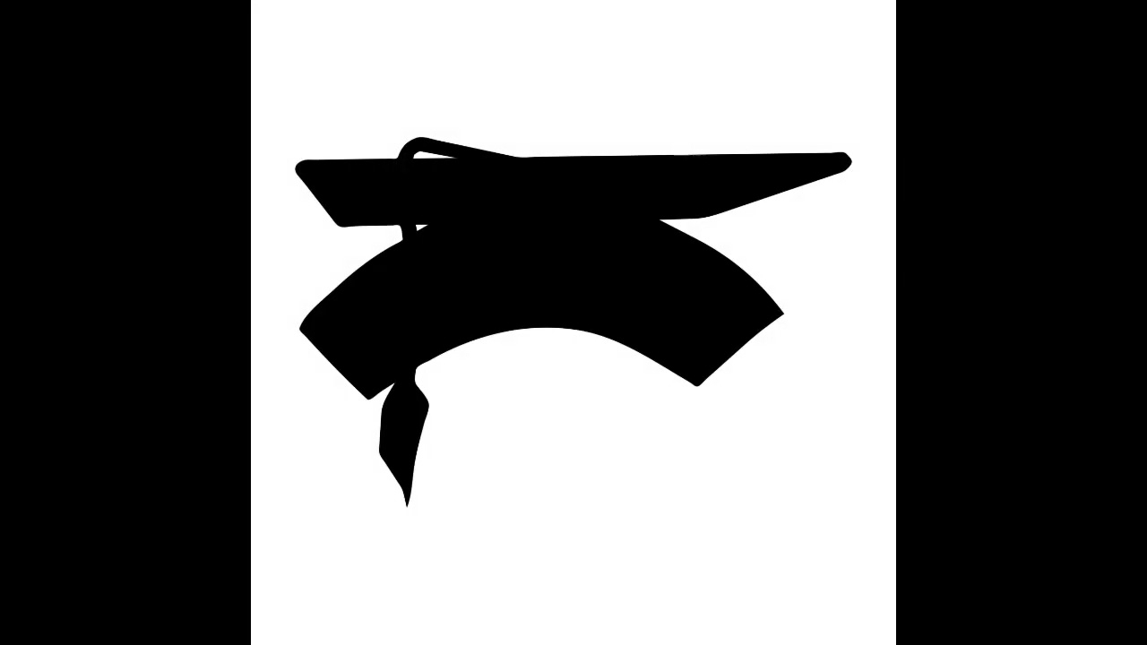 Illustration Of Graduation Hat In Silhouette Isolated On White : Stock Vector (Royalty Free) 021851