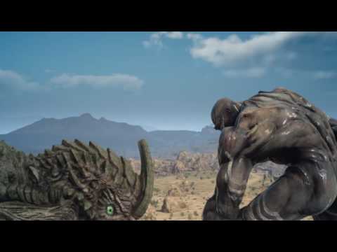 FINAL FANTASY XV Adamantoise VS Titan *SPECIAL SUMMON SCENE*