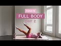 Day 2 1 Month Pilates Plan 40MIN Hourglass Full Body Pilates No Equipment Or Repeats