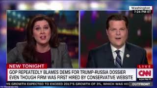 Rep. Gaetz Talks about Feinstein's Release of Dossier Transcript with Erin Burnett