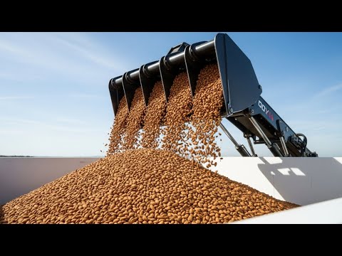How Billions of Almonds Are Harvested and Processed | Modern Almond Farming Documentary