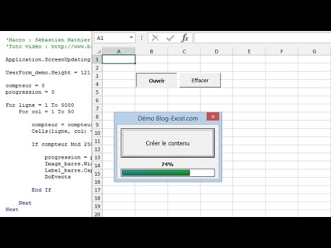[EXCEL] Créer une barre de progression en VBA