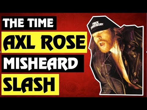 Guns N' Roses: The True Story Behind The Time Axl Rose Misheard Slash On Stage and Got Angry!