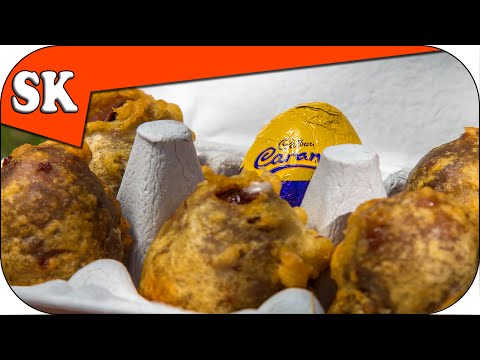 Deep Fried Cadbury Cream Eggs - With Chocolate Bacon