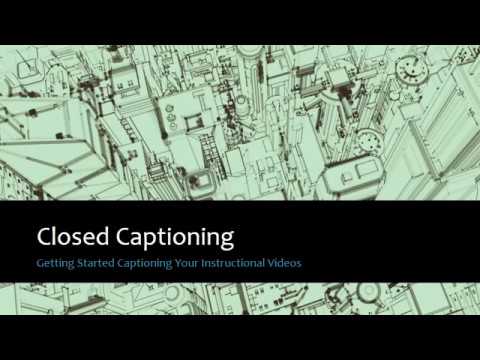 Introduction to Closed Captioning