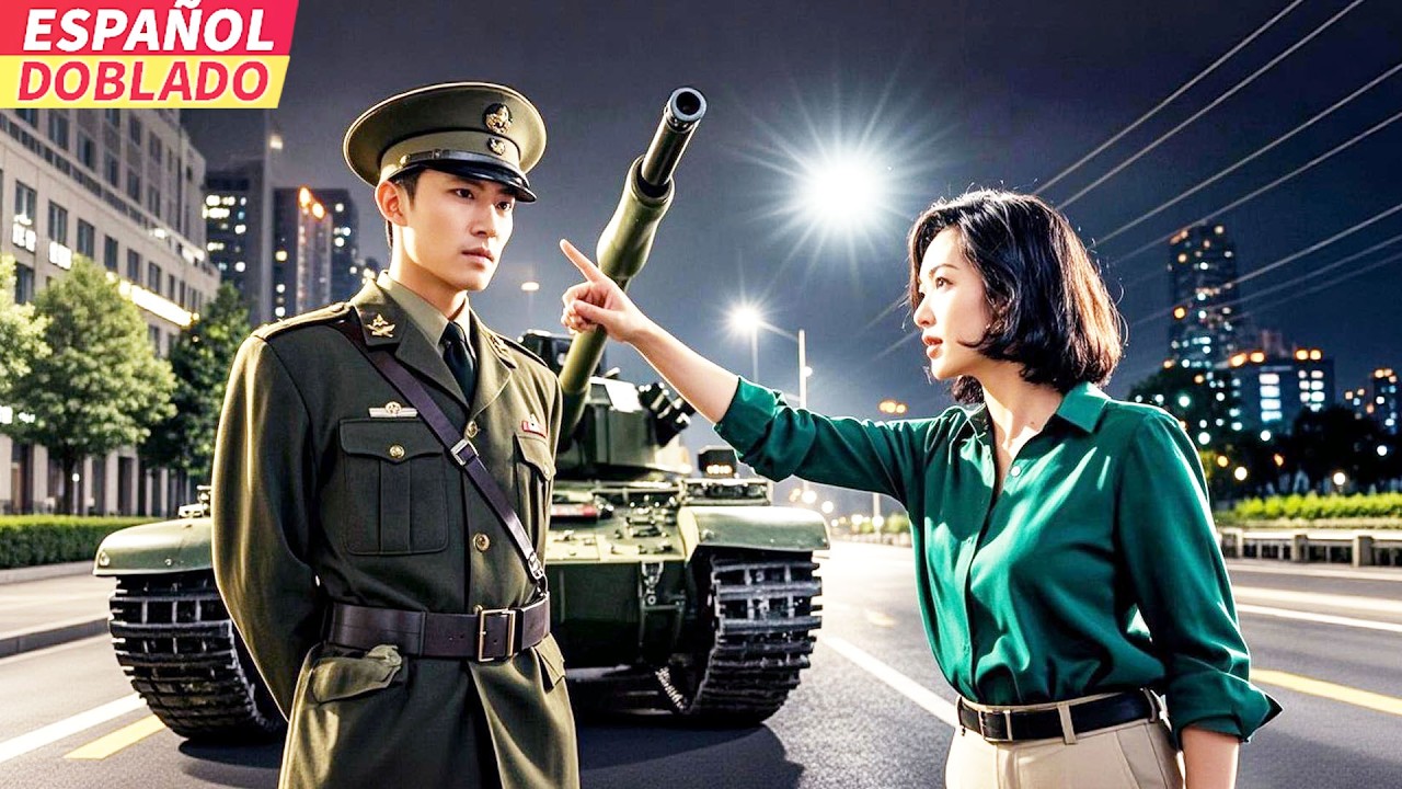 [Doblado Esp] Una Rportera chocó con el Tanque de un Soldado, sin esperar que floreciera el Amor...