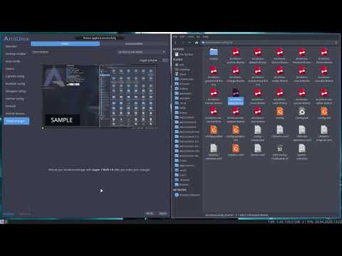 ArcoLinux : 1510 ArcoLinux Tweak Tool - Theme changer i3 - switch between i3status bar and polybar