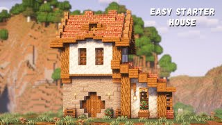 Minecraft: How to Build an Easy Starter House | Relaxing Tutorial